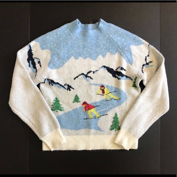 H&M Sweaters - H&M ski sweater pullover womens size S blue
